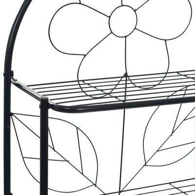 Toilet Rack Black 60x33x174 cm