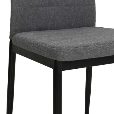 Dining Chairs 4 pcs Light Grey Fabric