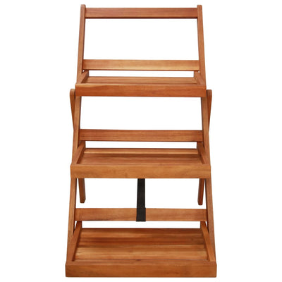 3-Tier Plant Stand 50x63x80 cm Solid Acacia Wood