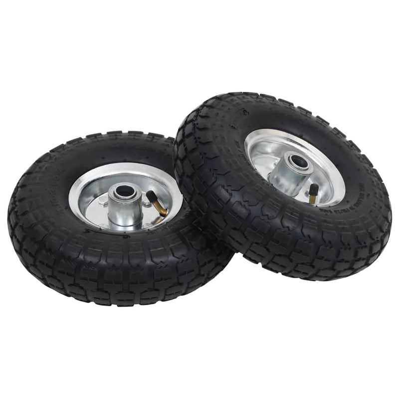 Sack Truck Wheels 2 pcs Rubber 4.10/3.50-4