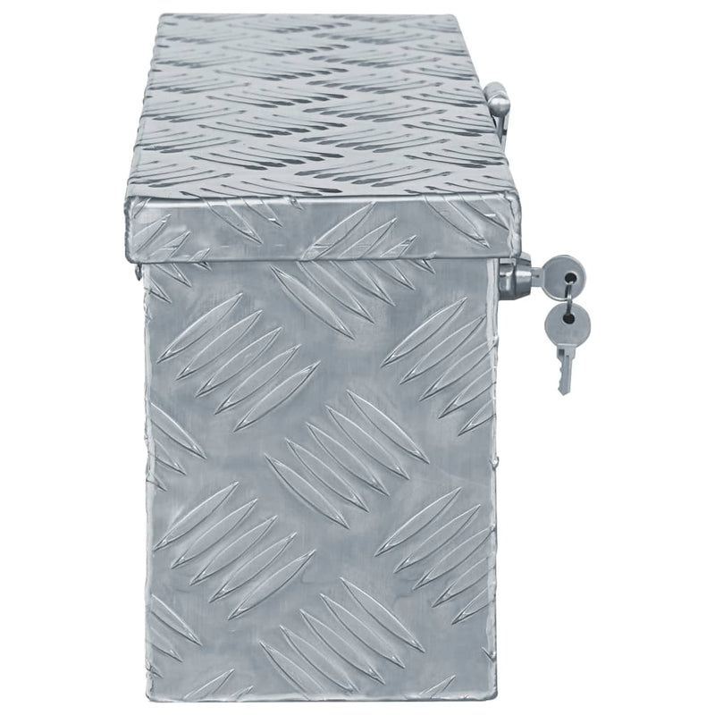 Aluminium Box 48.5x14x20 cm Silver