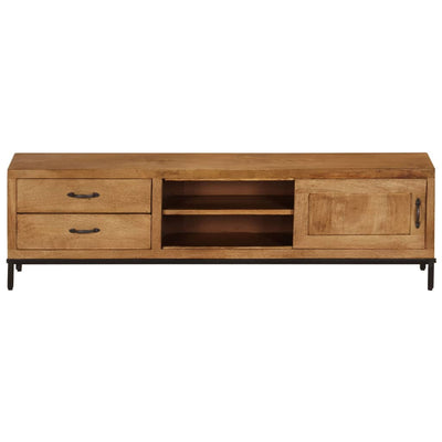 TV Cabinet Solid Mango Wood 140x30x40 cm