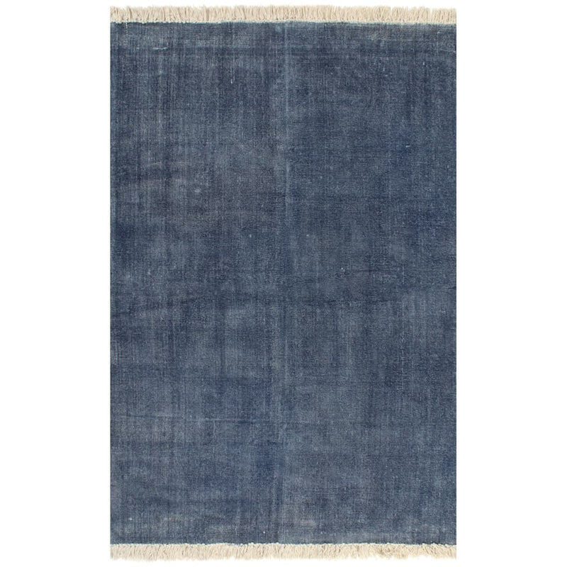 Kilim Rug Cotton 160x230 cm Blue