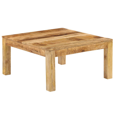 Coffee Table 80x80x40 cm Solid Mango Wood