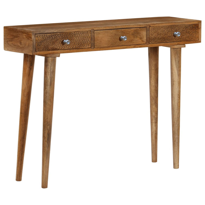 Console Table Solid Mango Wood 102x30x79 cm