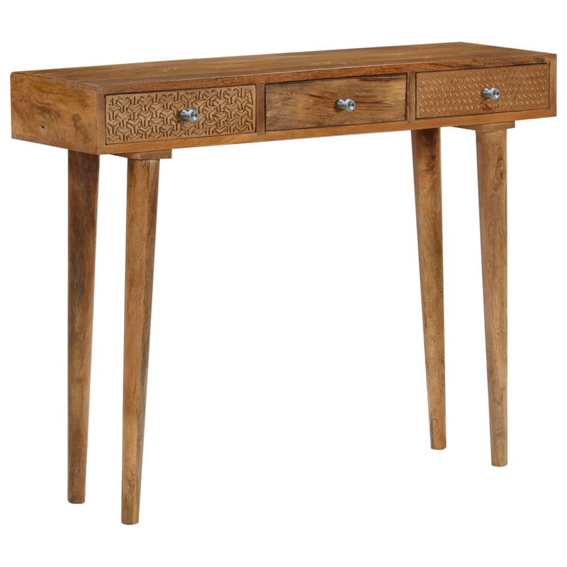 Console Table Solid Mango Wood 102x30x79 cm