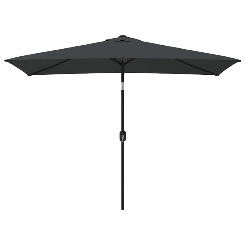 Garden Parasol with Metal Pole 300x200 cm Anthracite