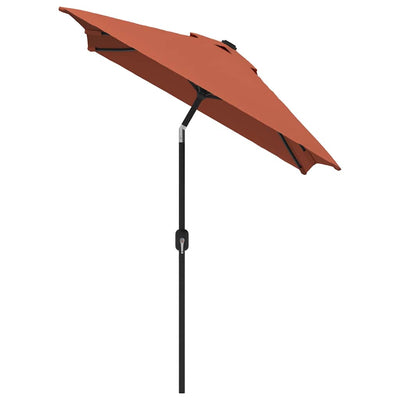 Garden Parasol with Metal Pole 300x200 cm Terracotta