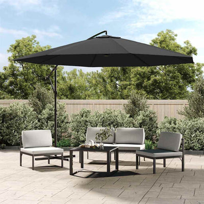 Cantilever Garden Parasol with Aluminium Pole 350 cm Anthracite