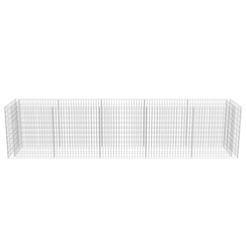 Gabion Raised Bed Galvanised Steel 450x90x100 cm