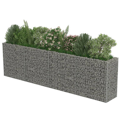 Gabion Raised Bed Galvanised Steel 360x50x100 cm