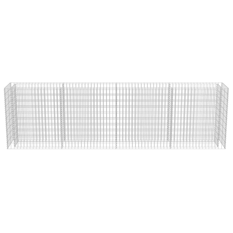 Gabion Raised Bed Galvanised Steel 360x50x100 cm