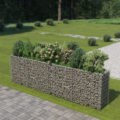 Gabion Raised Bed Galvanised Steel 360x50x100 cm