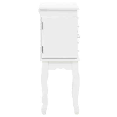 Free Standing Jewelery Cabinet White