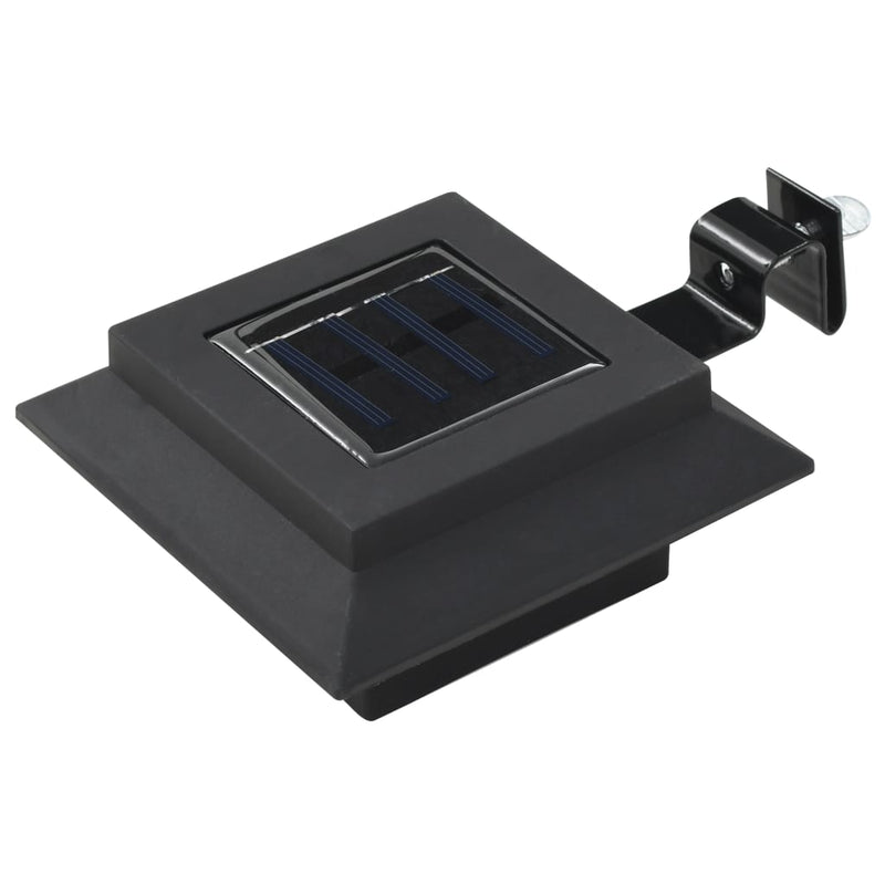 Outdoor Solar Lamps 6 pcs LED Square 12 cm Black