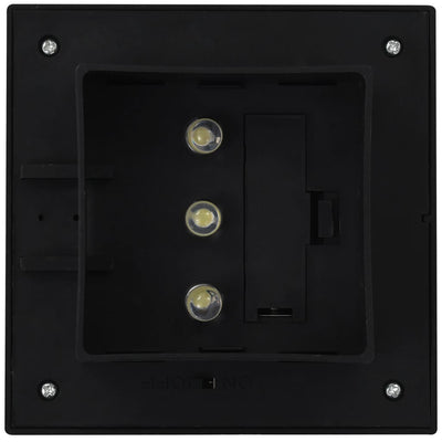 Outdoor Solar Lamps 6 pcs LED Square 12 cm Black