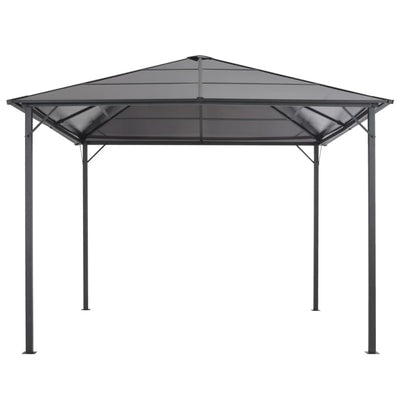 Gazebo with Roof Aluminium 3x3 m Anthracite