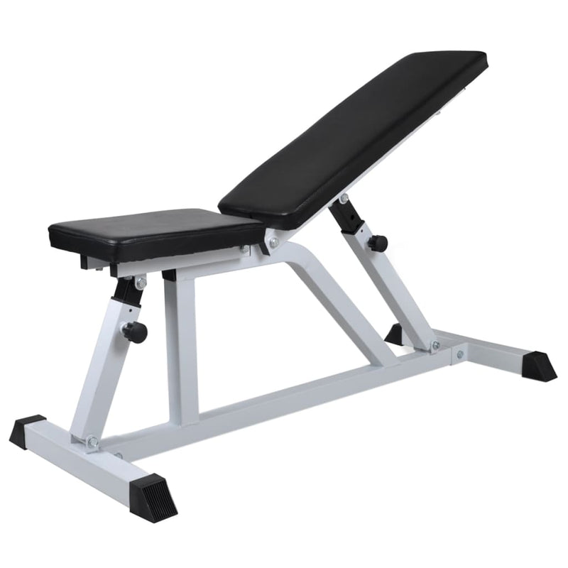 Workout Bench with Barbell and Dumbbell Set 60.5 kg