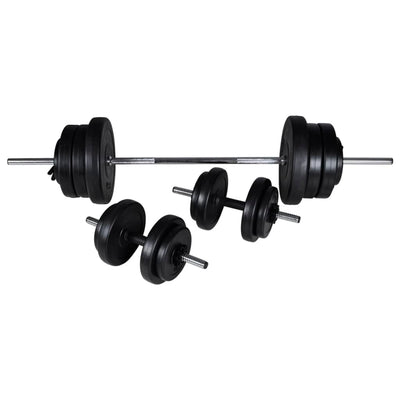 Barbell Squat Rack with Barbell and Dumbbell Set 60.5 kg