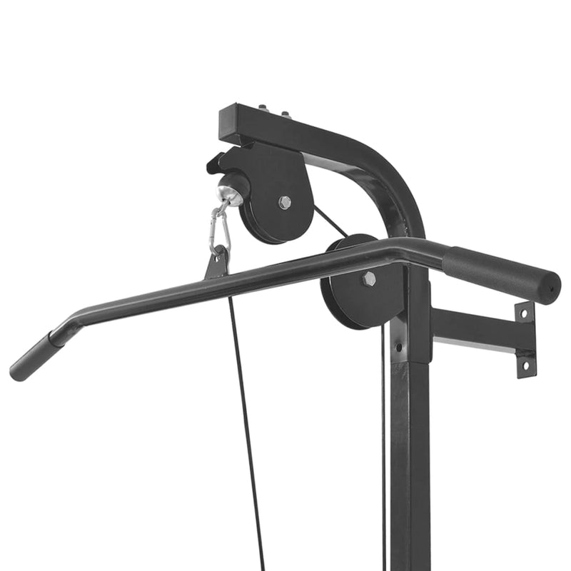 Wall-mounted Power Tower with Barbell and Dumbbell Set 30.5 kg