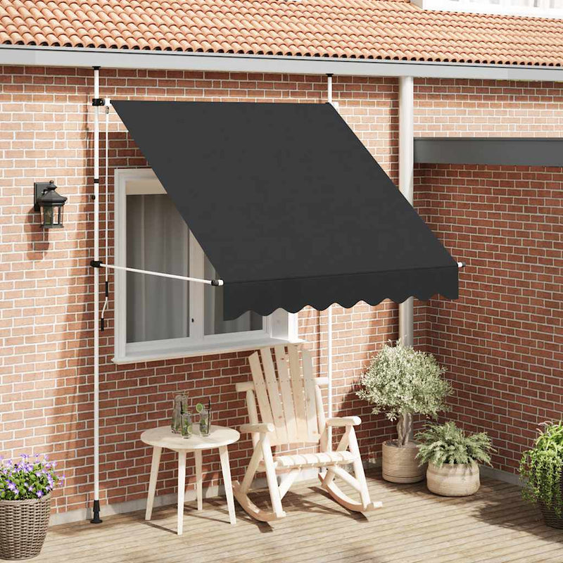 Manual Retractable Awning 200 cm Anthracite