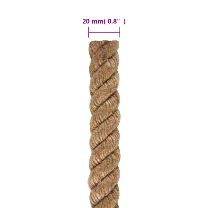 Rope 100% Jute 20 mm 100 m