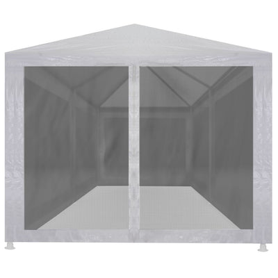 Party Tent with 6 Mesh Sidewalls 6x3 m