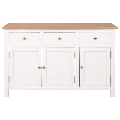 Sideboard 110x33.5x70 cm Solid Oak Wood