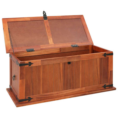 Storage Chest 90x45x40 cm Solid Acacia Wood