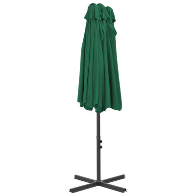 Garden Parasol with Aluminium Pole 460x270 cm Green