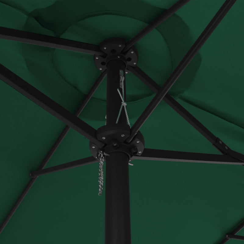 Garden Parasol with Aluminium Pole 460x270 cm Green