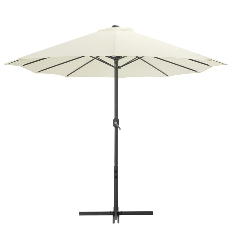 Garden Parasol with Aluminium Pole 460x270 cm Sand