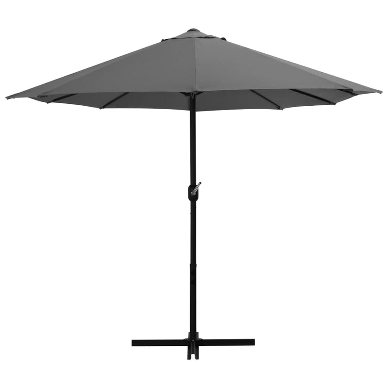 Garden Parasol with Aluminium Pole 460x270 cm Anthracite