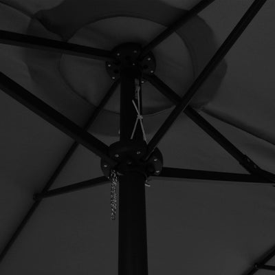 Garden Parasol with Aluminium Pole 460x270 cm Anthracite