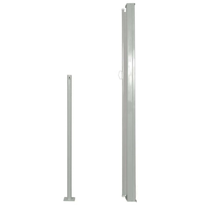 Retractable Side Awning 120 x 300 cm Grey