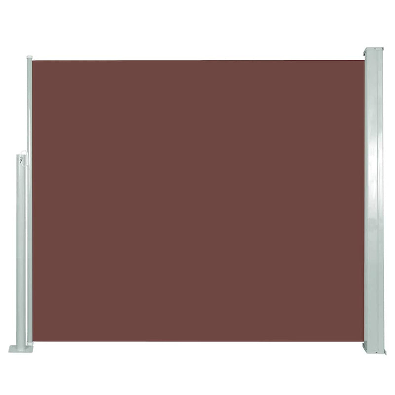 Retractable Side Awning 120 x 300 cm Brown