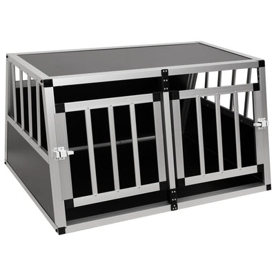 Dog Cage with Double Door 89x69x50 cm