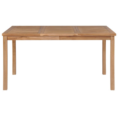 Garden Table 150x90x77 cm Solid Teak Wood