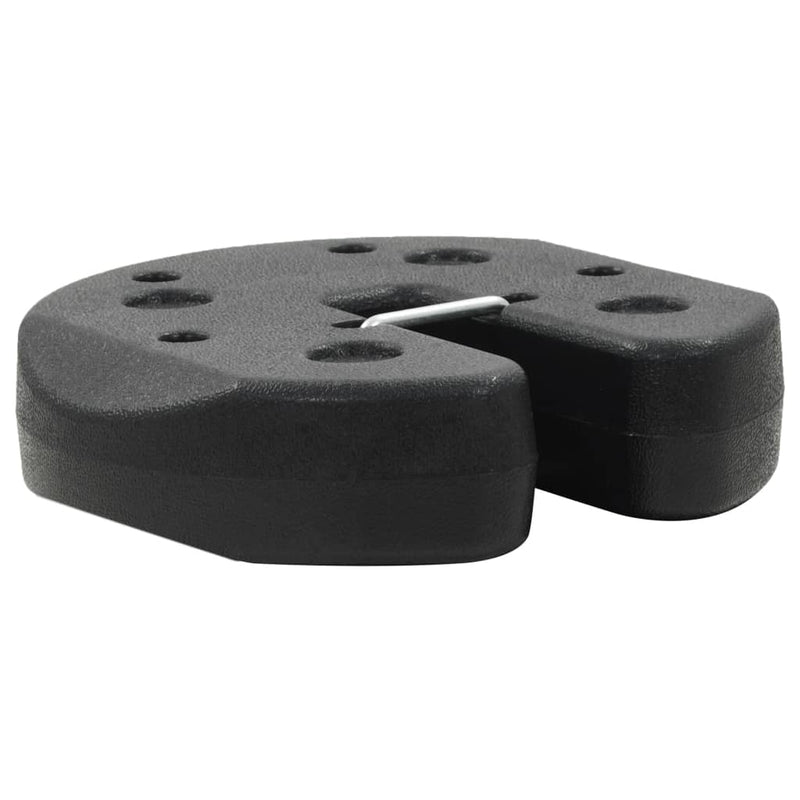 Gazebo Weight Plates 4 pcs Black 220x50 mm Concrete