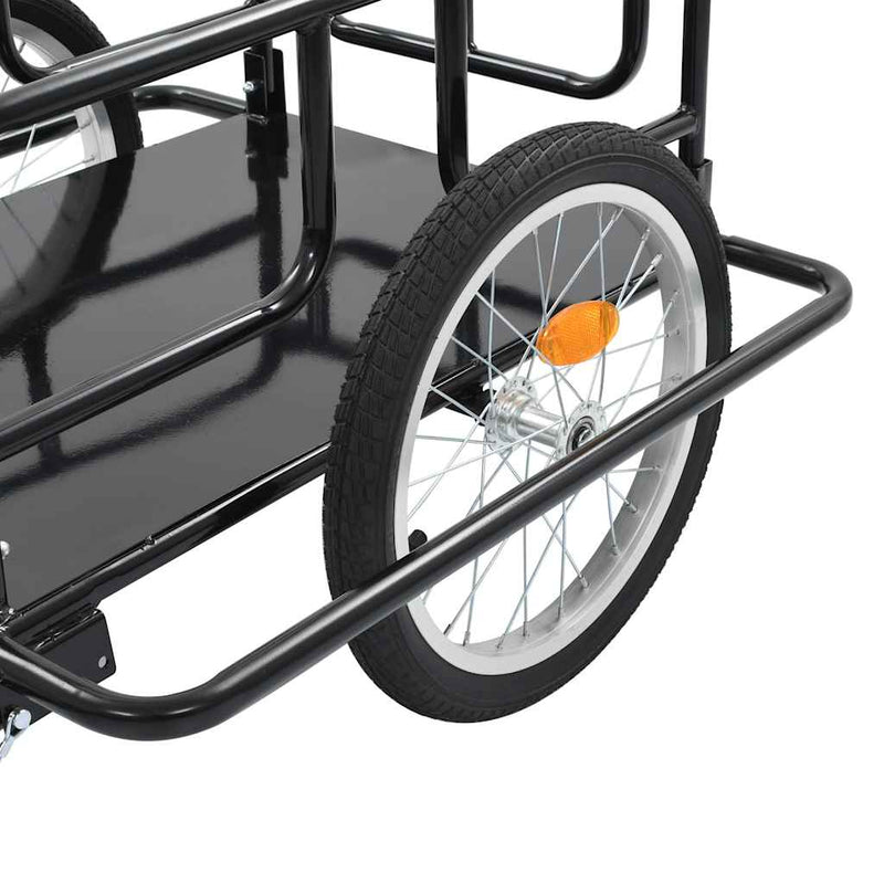 Bike Trailer 130x73x48.5 cm Steel Black