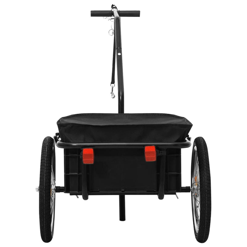 Bike Trailer/Hand Wagon 155x60x83 cm Steel Black