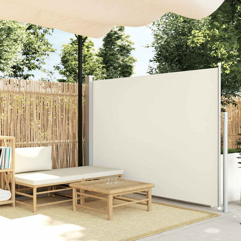 Retractable Side Awning 160 x 500 cm Cream