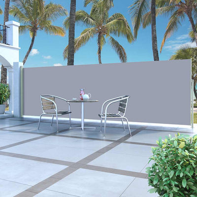 Retractable Side Awning 160 x 500 cm Grey