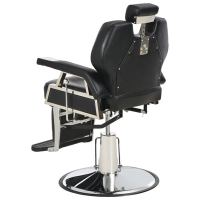 Barber Chair Black 72x68x98 cm Faux Leather