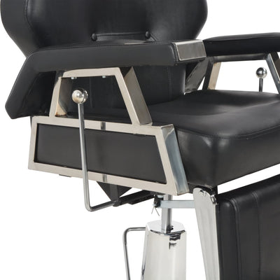 Barber Chair Black 72x68x98 cm Faux Leather