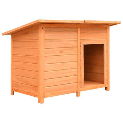 Dog Cage Solid Pine & Fir Wood 120x77x86 cm