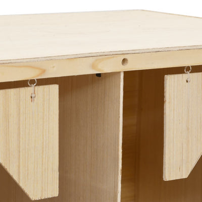 Chicken Laying Nest 5 Compartments 117x33x38 cm Solid Pine Wood