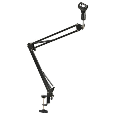 Table Mounted Microphone Stand Black Steel