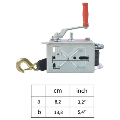 Hand Winch with Strap 1130 kg