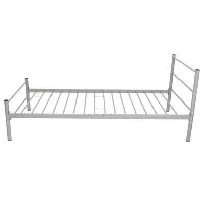 Bed Frame without Mattress Grey Metal King Single Size